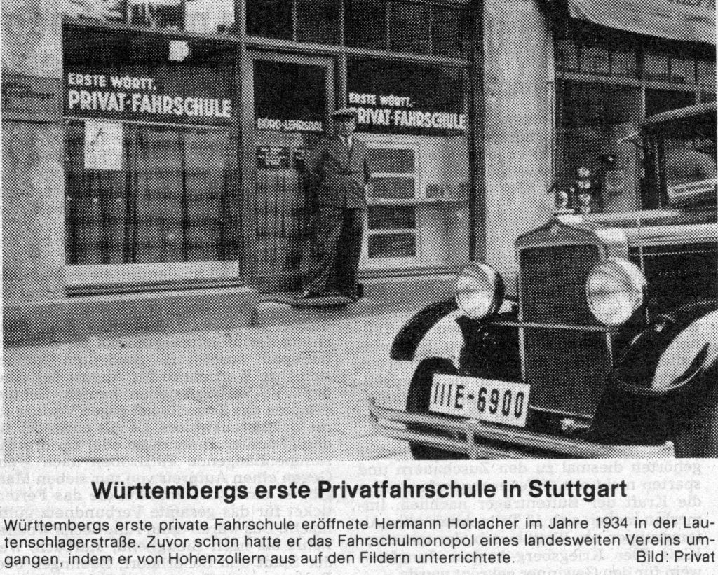 Erste württembergische Privatfahrschule